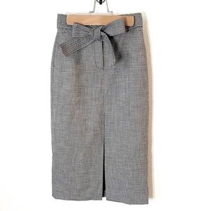 NWOT ARITIZIA Wilfred Jallade Houndstooth Tie
Front Skirt - Sz 0
